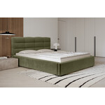Trae Mobler Faro 140 x 200 cm Gestoffeerd Bed Bosgroen