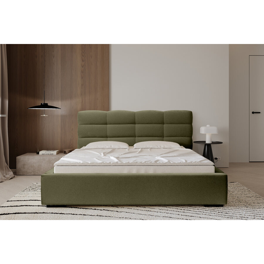 Faro 140 x 200 cm Gestoffeerd Bed Bosgroen