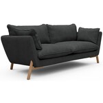 Kragelund Hasle 2-zits Bank Houtskool Zwart Bouclé / Eiken Kragelund Hasle 2-zits Bank Houtskool Zwart Bouclé / Eiken