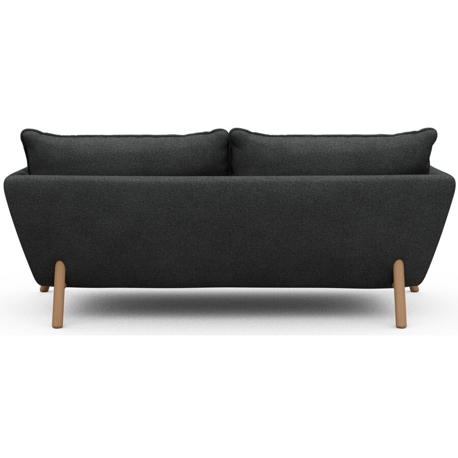 Hasle 2-zits Bank Houtskool Zwart Bouclé / Eiken Hasle 2-zits Bank Houtskool Zwart Bouclé / Eiken