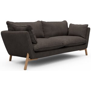 Kragelund Hasle 2-zits Bank Taupe Bouclé / Eiken