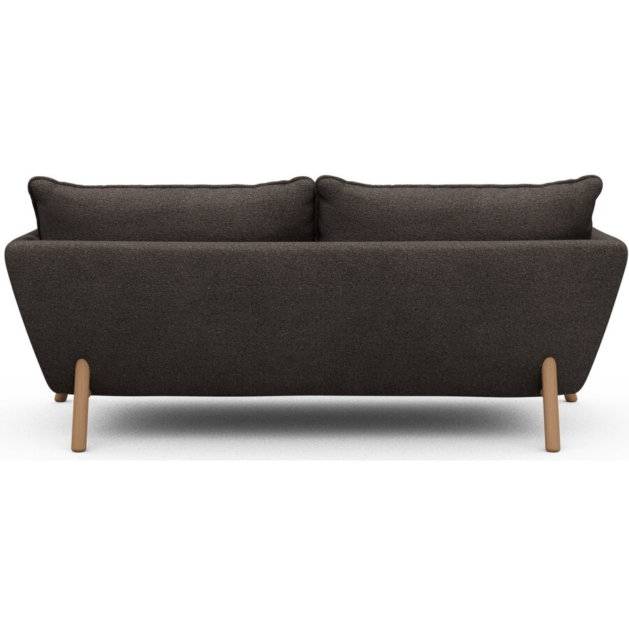 Hasle 2-zits Bank Taupe Bouclé / Eiken Hasle 2-zits Bank Taupe Bouclé / Eiken
