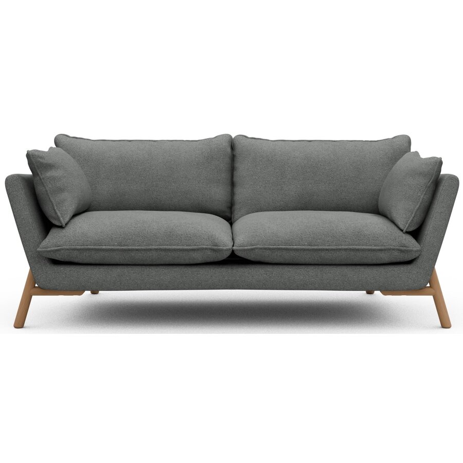 Hasle 2-zits Bank Grijs Bouclé / Eiken Hasle 2-zits Bank Grijs Bouclé / Eiken