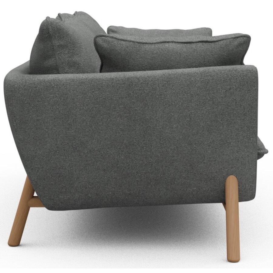Hasle 2-zits Bank Grijs Bouclé / Eiken Hasle 2-zits Bank Grijs Bouclé / Eiken