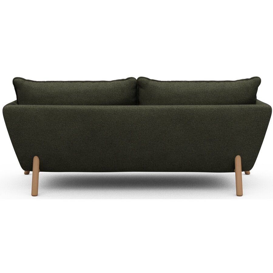 Hasle 2-zits Bank Bosgroen Bouclé / Eiken Hasle 2-zits Bank Bosgroen Bouclé / Eiken