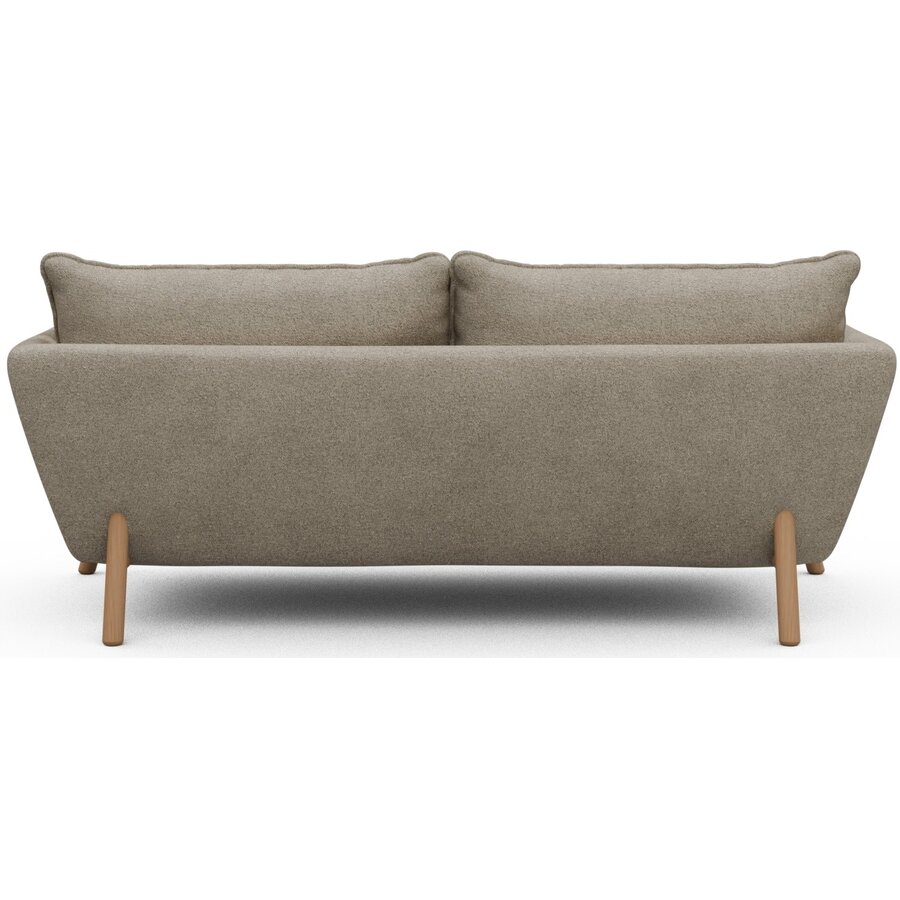 Hasle 2-zits Bank Beige Bouclé / Eiken Hasle 2-zits Bank Beige Bouclé / Eiken