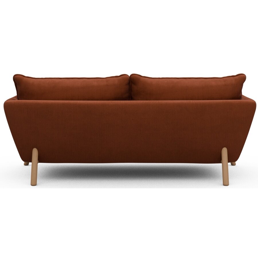 Hasle 2-zits Bank Oranje Corduroy / Eiken Hasle 2-zits Bank Oranje Corduroy / Eiken