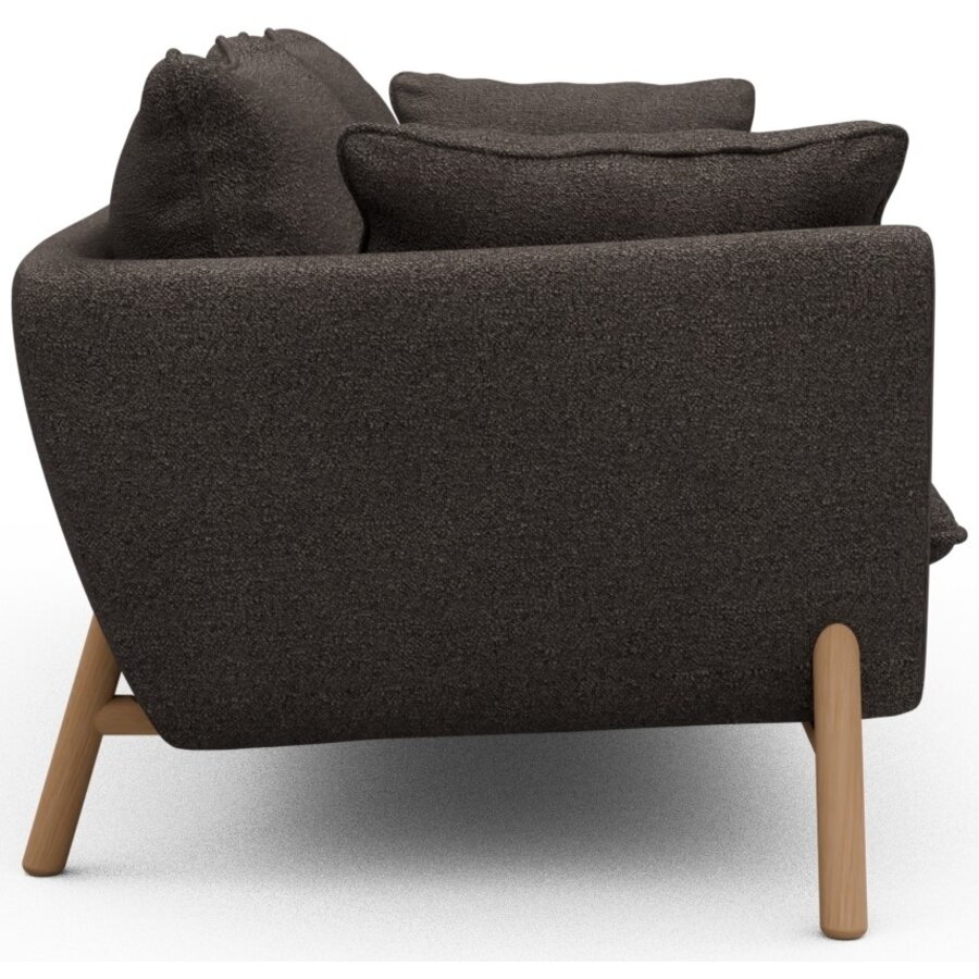 Hasle 3-zits Bank Taupe Bouclé / Eiken Hasle 3-zits Bank Taupe Bouclé / Eiken