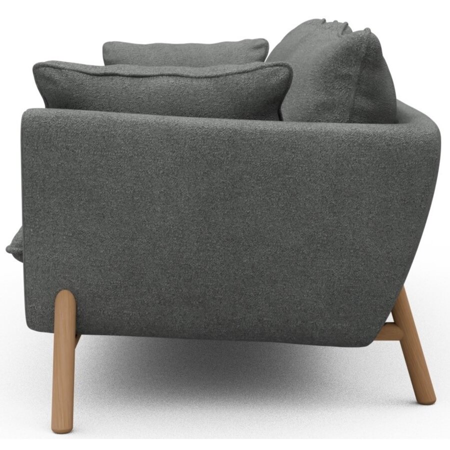 Hasle 3-zits Bank Grijs Bouclé / Eiken Hasle 3-zits Bank Grijs Bouclé / Eiken