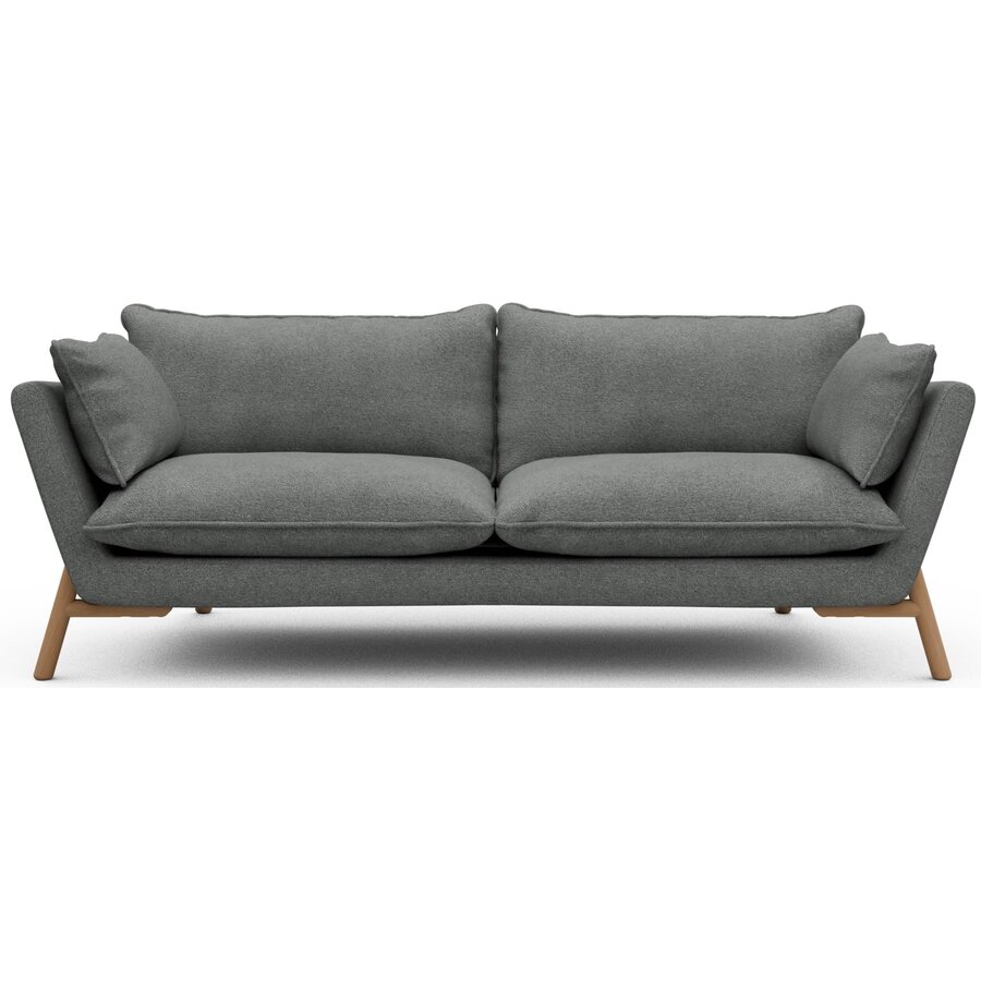 Hasle 3-zits Bank Grijs Bouclé / Eiken Hasle 3-zits Bank Grijs Bouclé / Eiken