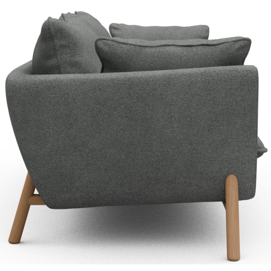 Hasle 3-zits Bank Grijs Bouclé / Eiken Hasle 3-zits Bank Grijs Bouclé / Eiken