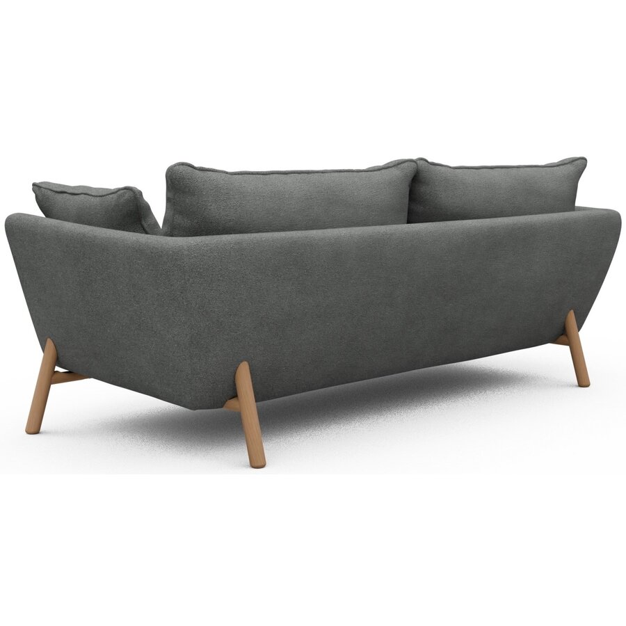 Hasle 3-zits Bank Grijs Bouclé / Eiken Hasle 3-zits Bank Grijs Bouclé / Eiken