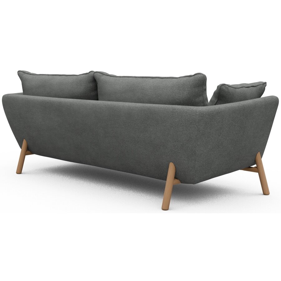 Hasle 3-zits Bank Grijs Bouclé / Eiken Hasle 3-zits Bank Grijs Bouclé / Eiken