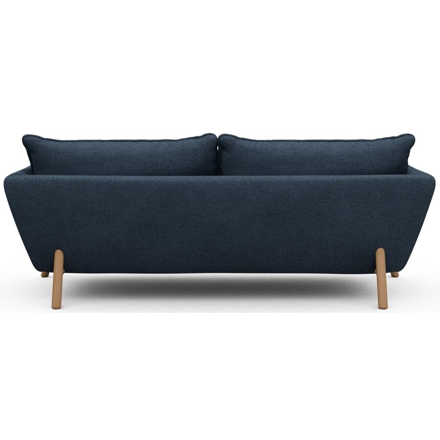 Hasle 3-zits Bank Blauw Bouclé / Eiken Hasle 3-zits Bank Blauw Bouclé / Eiken