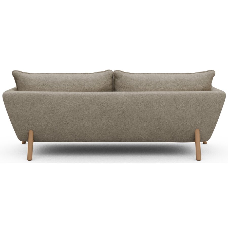 Hasle 3-zits Bank Beige Bouclé / Eiken Hasle 3-zits Bank Beige Bouclé / Eiken