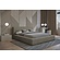 Como140 x 200 cm Gestoffeerd Bed Taupe