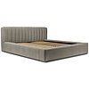 Como140 x 200 cm Gestoffeerd Bed Taupe