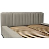 Como140 x 200 cm Gestoffeerd Bed Taupe