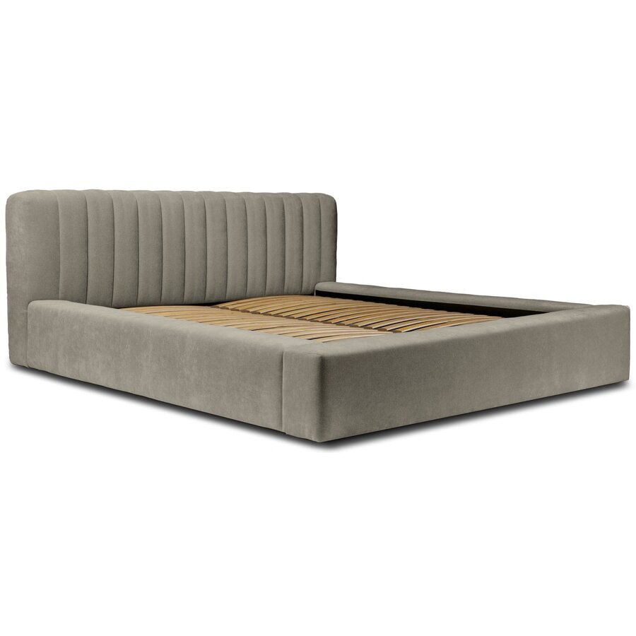 Como 160 x 200 cm Gestoffeerd Bed Taupe Como 160 x 200 cm Gestoffeerd Bed Taupe