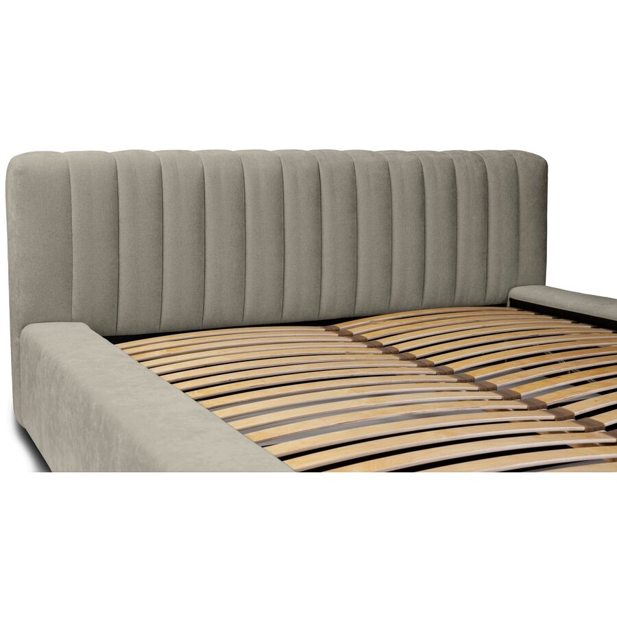 Como 160 x 200 cm Gestoffeerd Bed Taupe Como 160 x 200 cm Gestoffeerd Bed Taupe