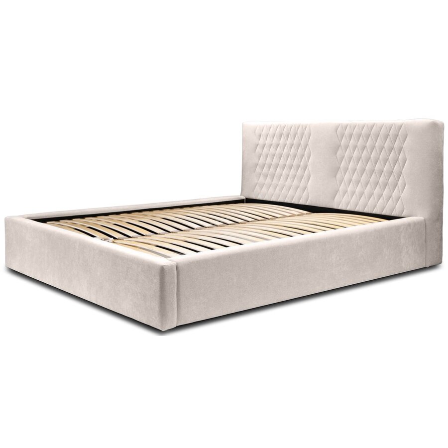 Montana 180 x 200 cm Gestoffeerd Bed Beige Montana 180 x 200 cm Gestoffeerd Bed Beige