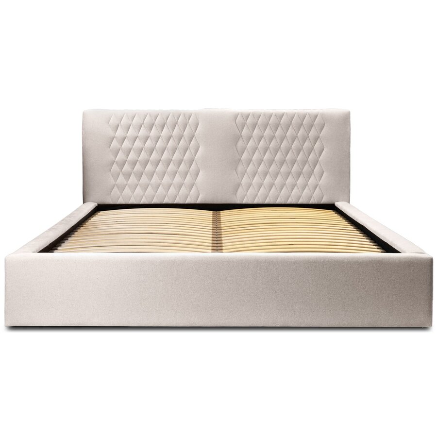 Montana 180 x 200 cm Gestoffeerd Bed Beige Montana 180 x 200 cm Gestoffeerd Bed Beige