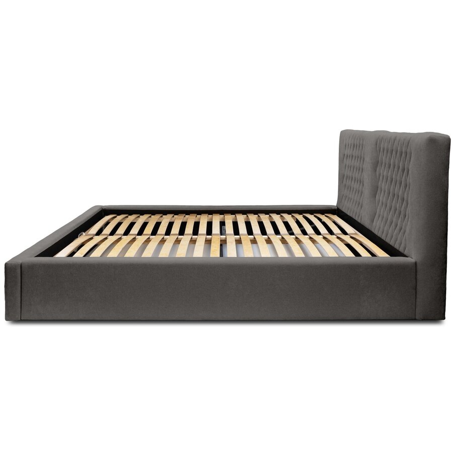 Montana 180 x 200 cm Gestoffeerd Bed Donkergrijs Montana 180 x 200 cm Gestoffeerd Bed Donkergrijs