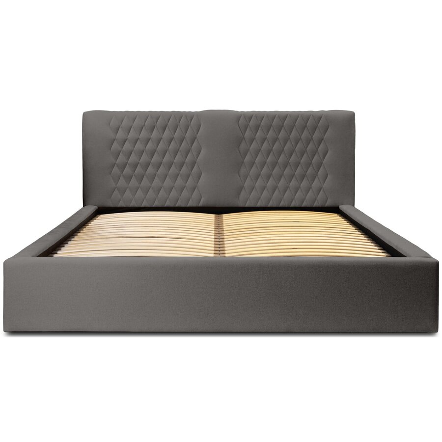 Montana 180 x 200 cm Gestoffeerd Bed Donkergrijs Montana 180 x 200 cm Gestoffeerd Bed Donkergrijs