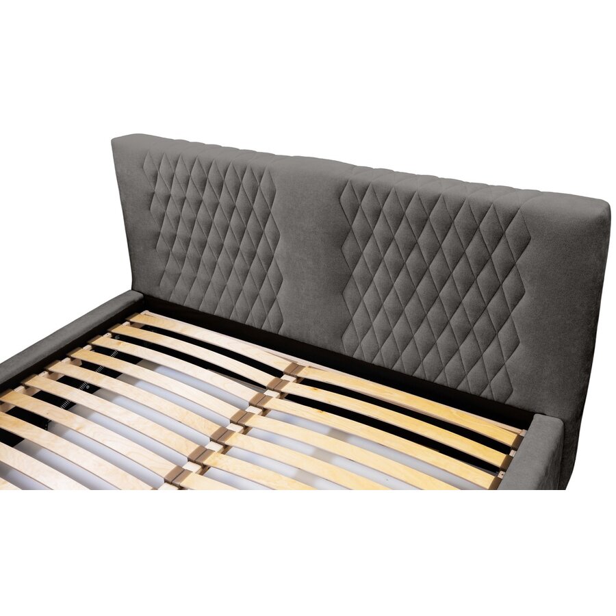 Montana 180 x 200 cm Gestoffeerd Bed Donkergrijs Montana 180 x 200 cm Gestoffeerd Bed Donkergrijs