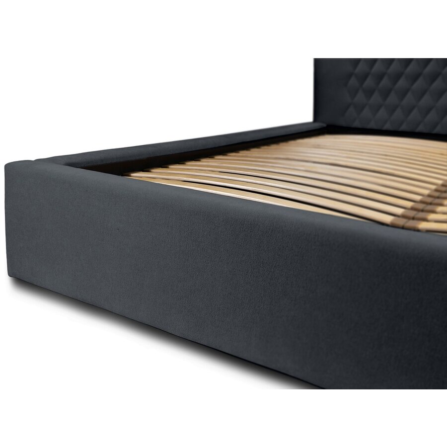 Montana 160 x 200 cm Gestoffeerd Bed Donkerblauw Montana 160 x 200 cm Gestoffeerd Bed Donkerblauw