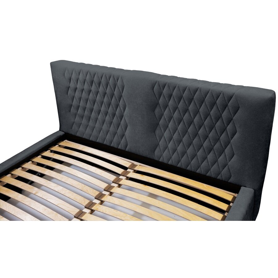 Montana 160 x 200 cm Gestoffeerd Bed Donkerblauw Montana 160 x 200 cm Gestoffeerd Bed Donkerblauw