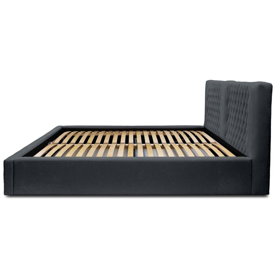 Montana 140 x 200 cm Gestoffeerd Bed Donkerblauw Montana 140 x 200 cm Gestoffeerd Bed Donkerblauw