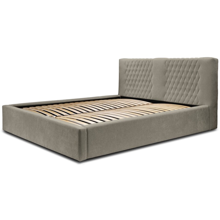 Montana 160 x 200 cm Gestoffeerd Bed Taupe Montana 160 x 200 cm Gestoffeerd Bed Taupe