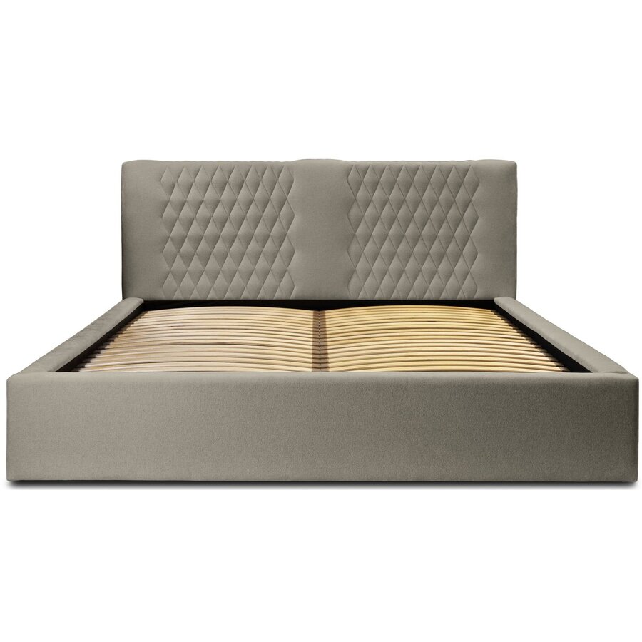 Montana 160 x 200 cm Gestoffeerd Bed Taupe Montana 160 x 200 cm Gestoffeerd Bed Taupe