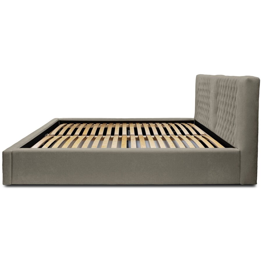 Montana 160 x 200 cm Gestoffeerd Bed Taupe Montana 160 x 200 cm Gestoffeerd Bed Taupe