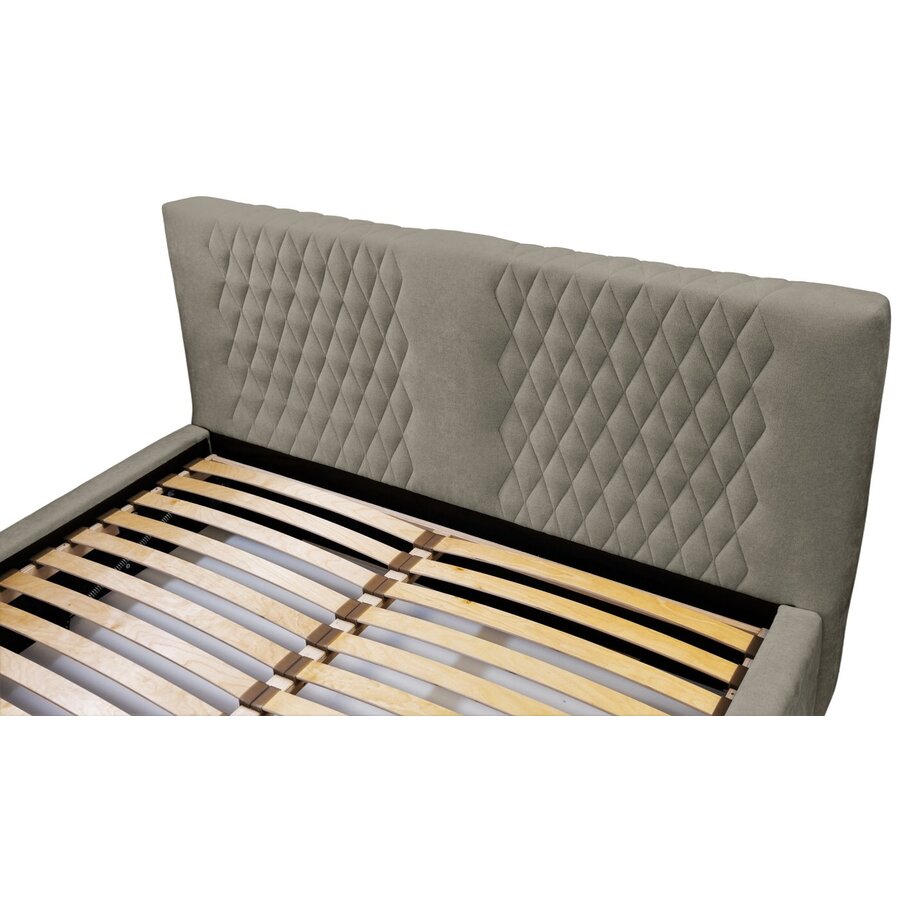 Montana 160 x 200 cm Gestoffeerd Bed Taupe Montana 160 x 200 cm Gestoffeerd Bed Taupe