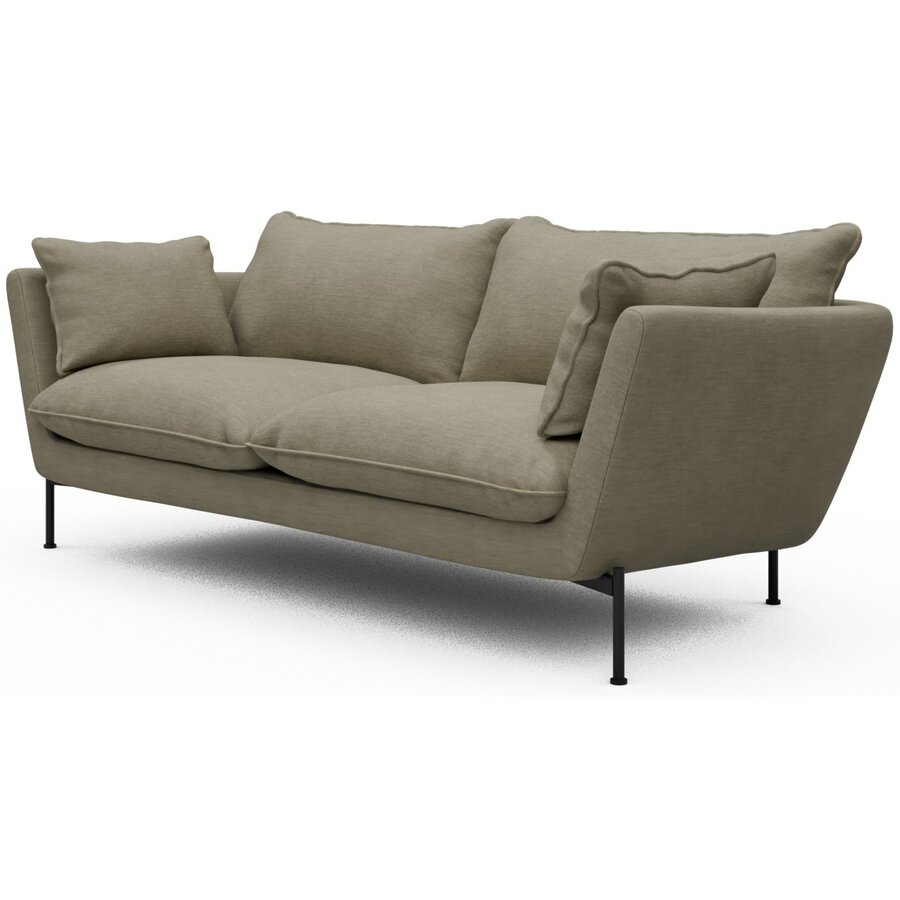 Hasle 2-zits Bank Lux Stoffig Zand Hasle 2-zits Bank Lux Stoffig Zand