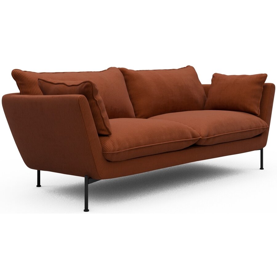 Hasle 2-zits Bank Lux Oranje Corduroy Hasle 2-zits Bank Lux Oranje Corduroy