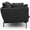 Hasle 2-zits Bank Lux Houtskool Zwart Bouclé