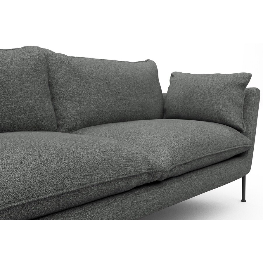 Hasle 2-zits Bank Lux Grijs Bouclé Hasle 2-zits Bank Lux Grijs Bouclé