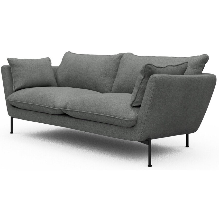 Hasle 2-zits Bank Lux Grijs Bouclé Hasle 2-zits Bank Lux Grijs Bouclé