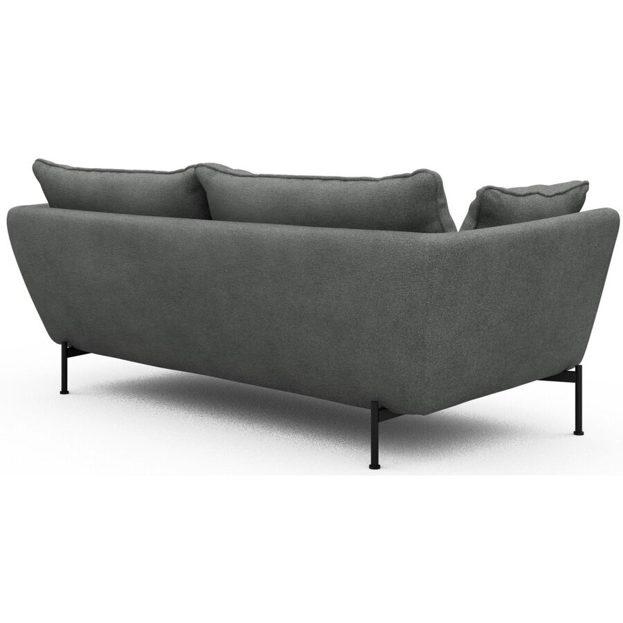 Hasle 2-zits Bank Lux Grijs Bouclé Hasle 2-zits Bank Lux Grijs Bouclé