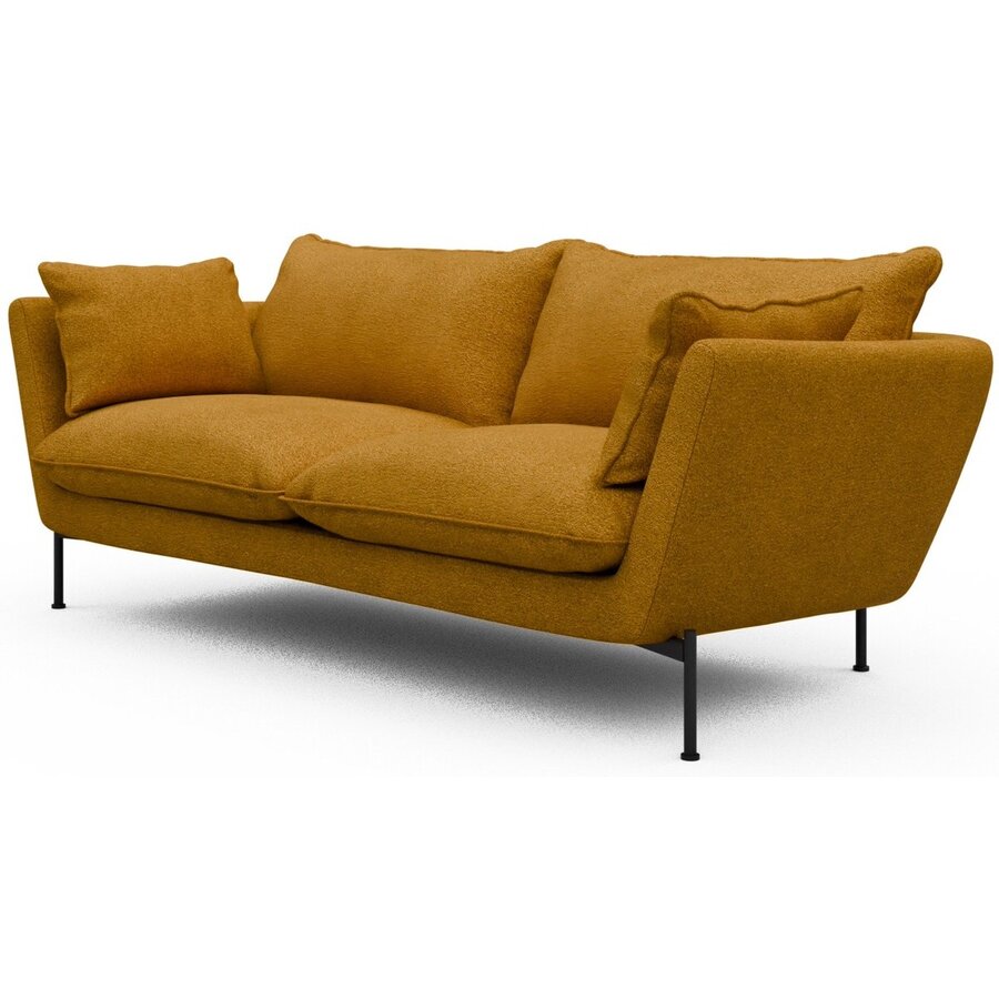 Hasle 2-zits Bank Lux Oker Bouclé Hasle 2-zits Bank Lux Oker Bouclé