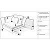 Vidar Bench 100 cm Losse Hoes
