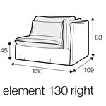 Vidar Armfauteuil 130 cm Links/Rechts Losse Hoes Vidar Armfauteuil 130 cm Links/Rechts Losse Hoes