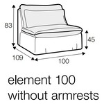 Vidar Bench 100 cm Losse Hoes Vidar Bench 100 cm Losse Hoes