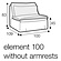 Vidar Bench 100 cm Losse Hoes