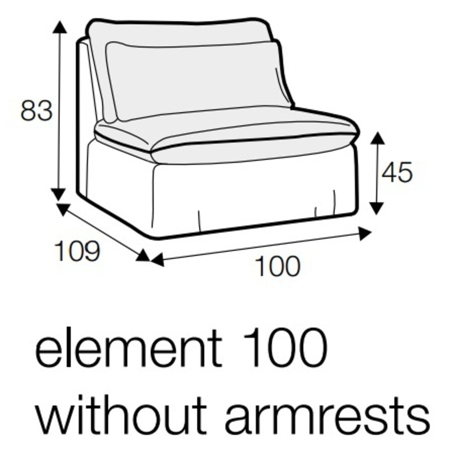 Vidar Bench 100 cm Losse Hoes Vidar Bench 100 cm Losse Hoes