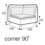 Vidar Hoek 90º Losse Hoes en Klittenband Vidar Hoek 90º Losse Hoes en Klittenband