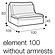 Vidar Bench 100 cm Losse Hoes en Klittenband